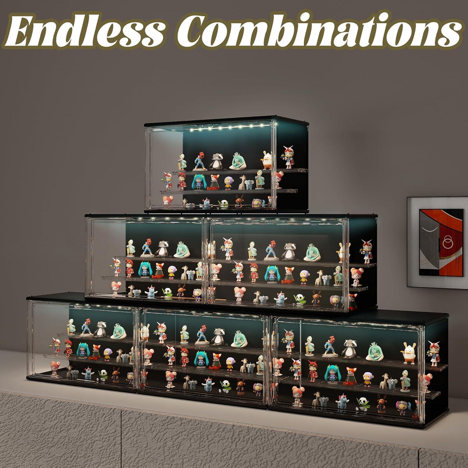 Estuche de exhibición acrílico Verssure con luz LED 22.1 cm