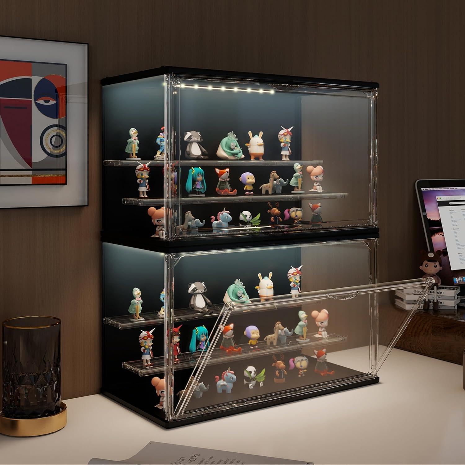 Estuche de exhibición acrílico Verssure con luz LED 22.1 cm