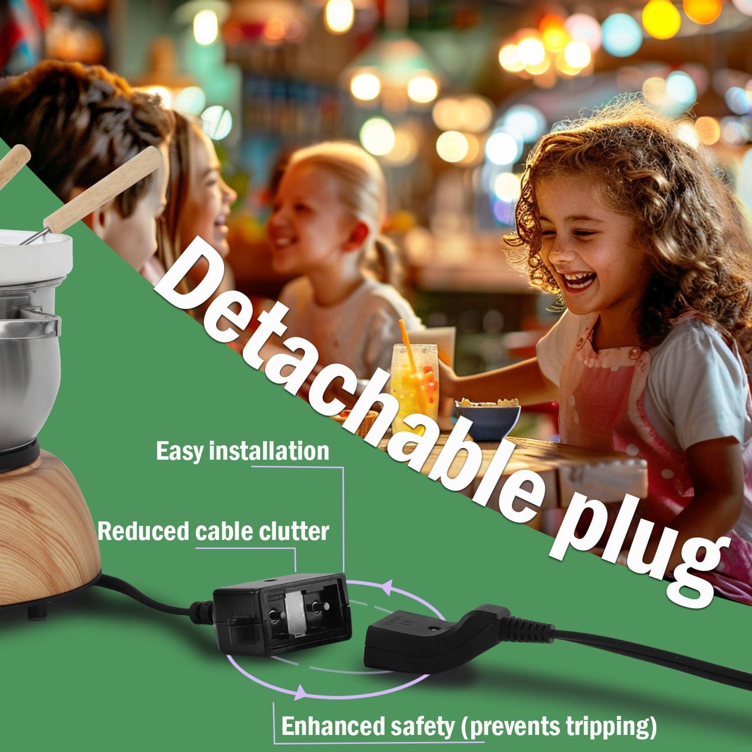 Olla de Fondue Eléctrica Artestia 1500W 3 en 1 con 8 Tenedores