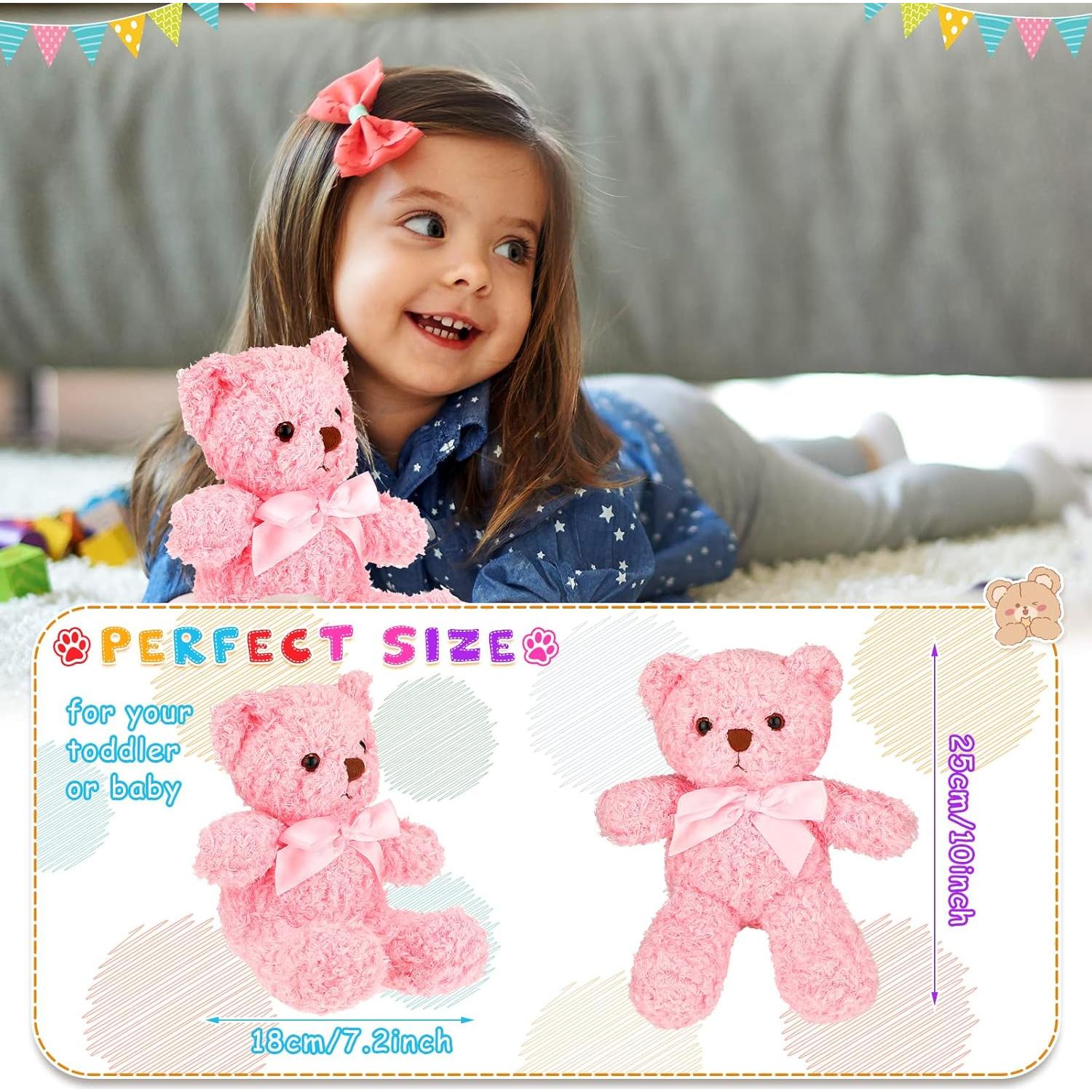 7 Osos de Peluche Zomiboo 34.8 cm Colores Brillantes