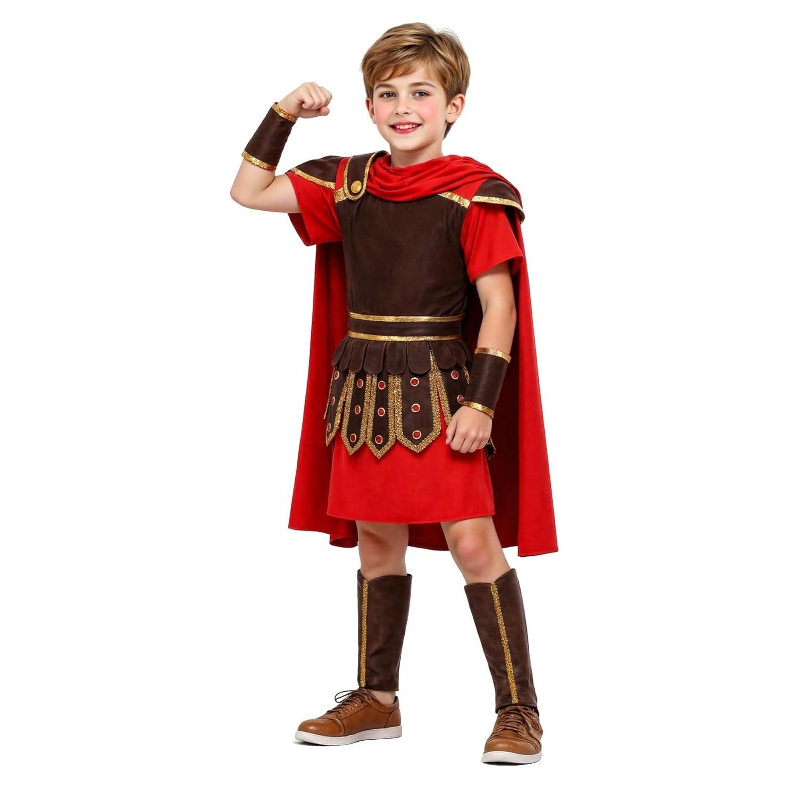 Disfraz de Guerrero Romano Medieval para Niños - 5 Tamaños