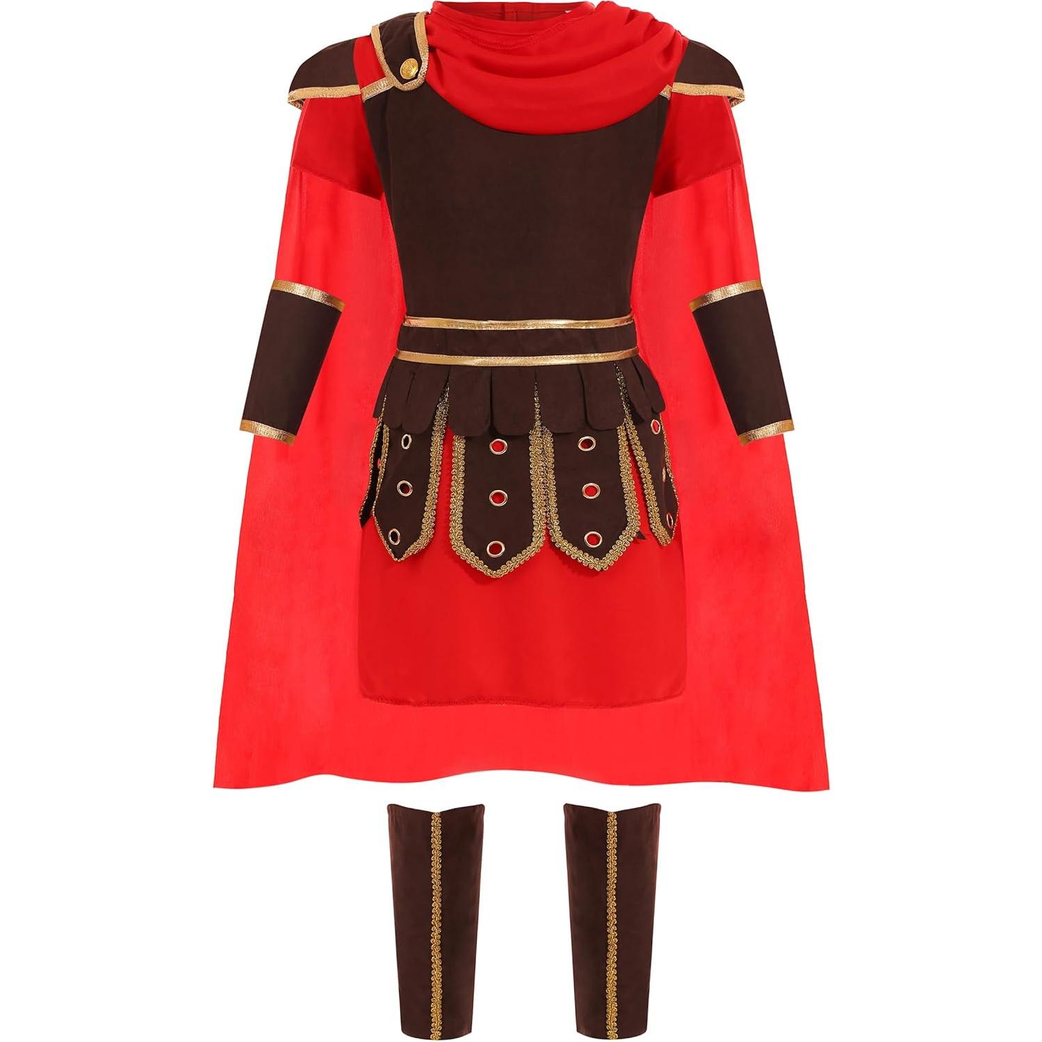 Disfraz de Guerrero Romano Medieval para Niños - 5 Tamaños