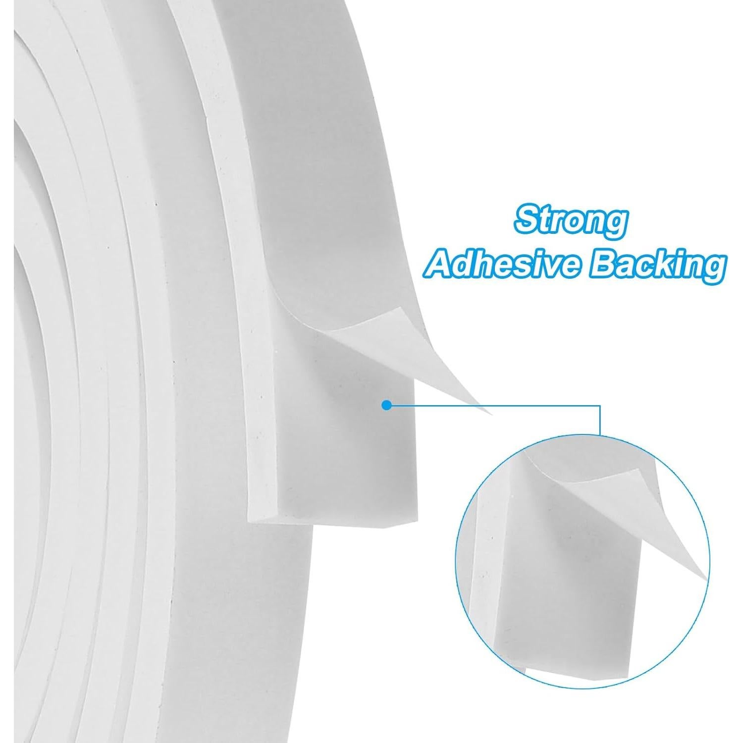 Tira de Sellado PATIKIL 3.05 m Espuma Aislante Blanca