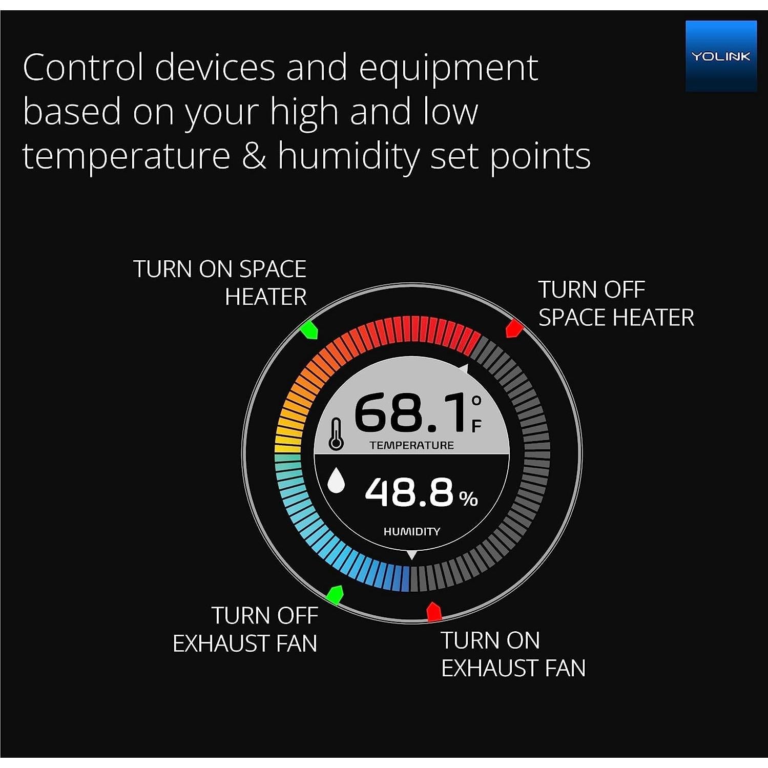 Sensor de Temperatura y Humedad YoLink X3 - Sin Hub, 100g