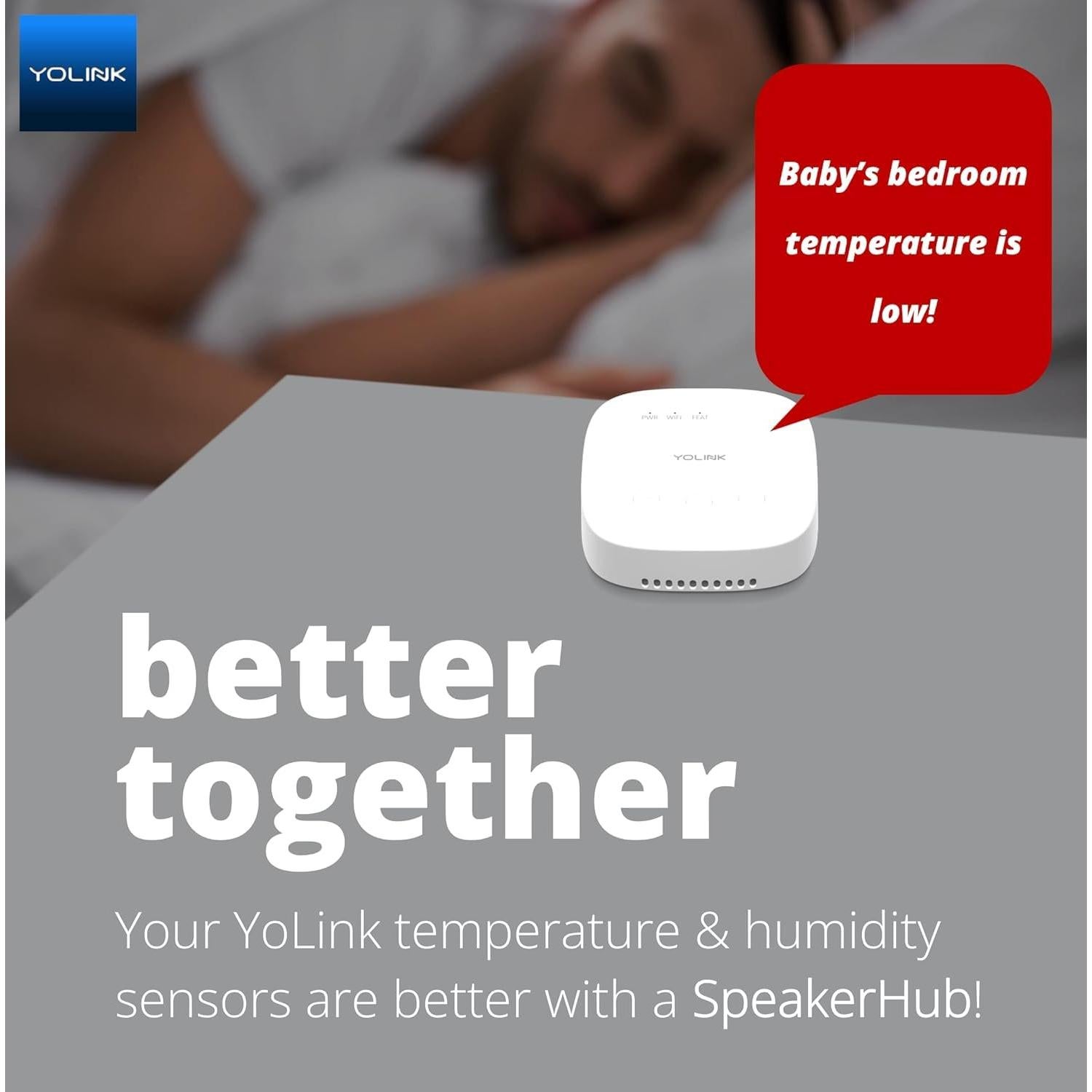 Sensor de Temperatura y Humedad YoLink X3 - Sin Hub, 100g