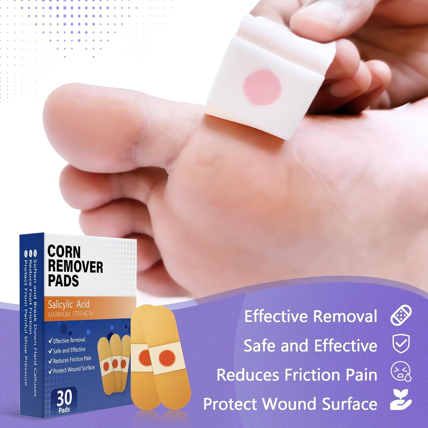 Almohadillas para eliminar callos QIYANA 30 unidades 40% ácido salicílico
