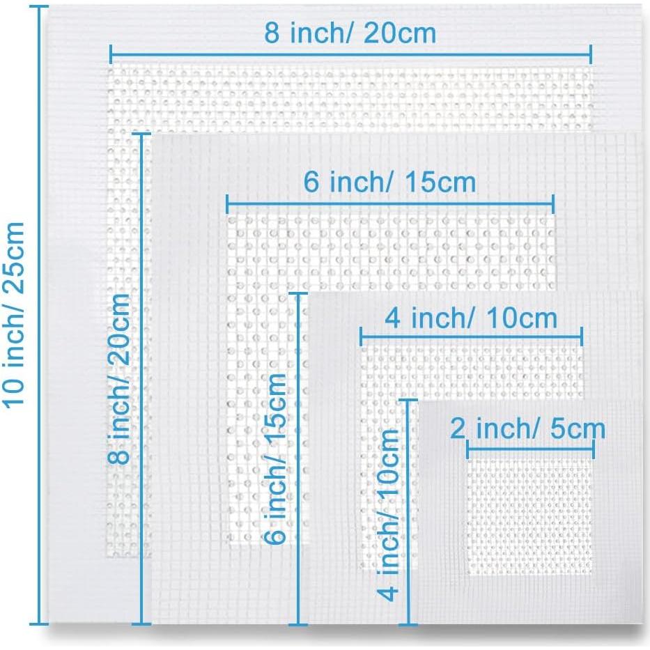 Kit de Parcheo de Dry Wall HSDNDUR 16 Piezas Autoadhesivo
