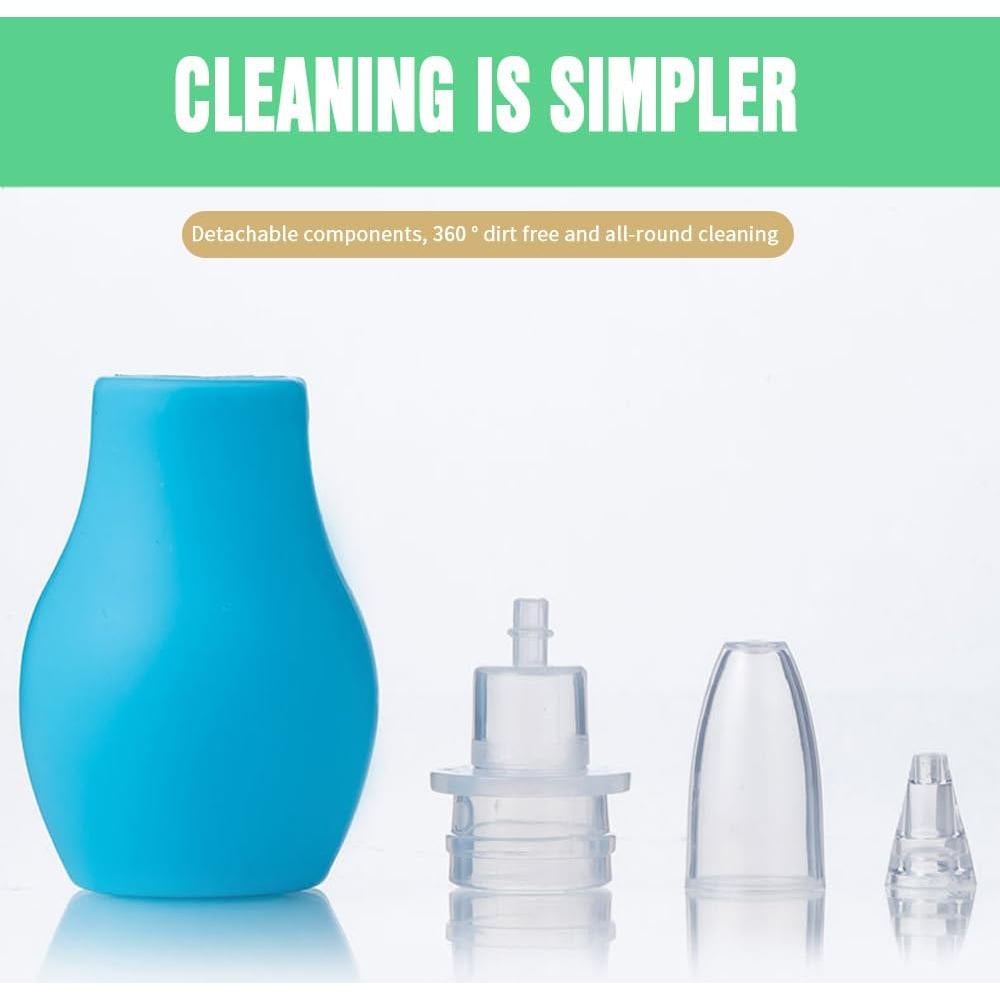 Aspirador Nasal Manual Bebé Aspirador Nasal Azul Pequeño BPA