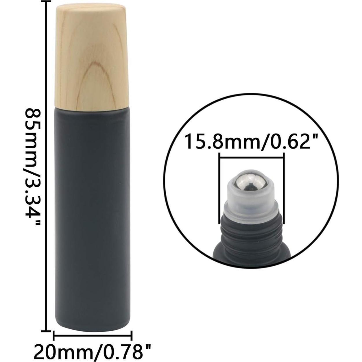 Botellas de Aceite Esencial 10ml Kesell 10Pack Vidrio Esmerilado