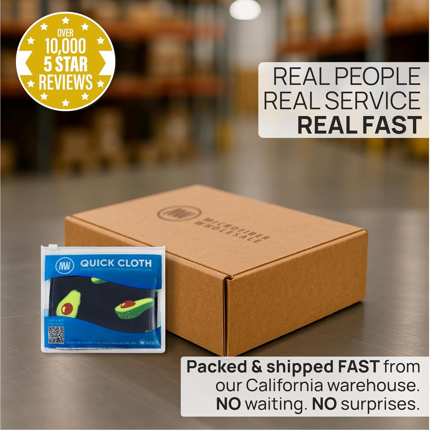 Paños de limpieza de gafas Quick Cloth Microfibra 5x7 cm Aguacate