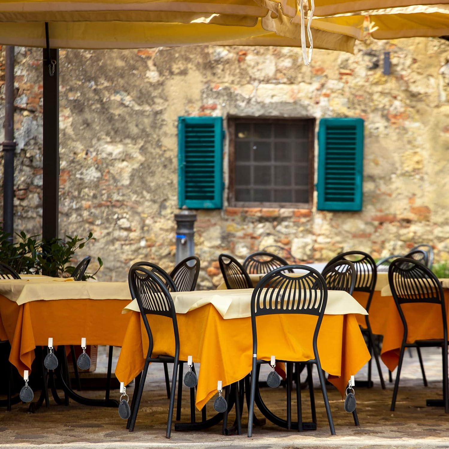 Pesas para Manteles Geiserailie 12 Pcs Gota Mármol Gris Oscuro