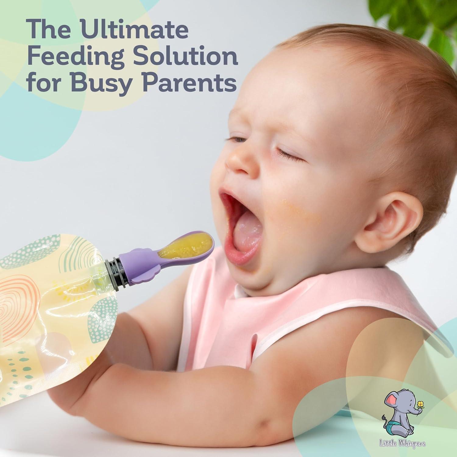 Cucharas para Pouch de Comida Bebé Little Whispers - 5 Piezas