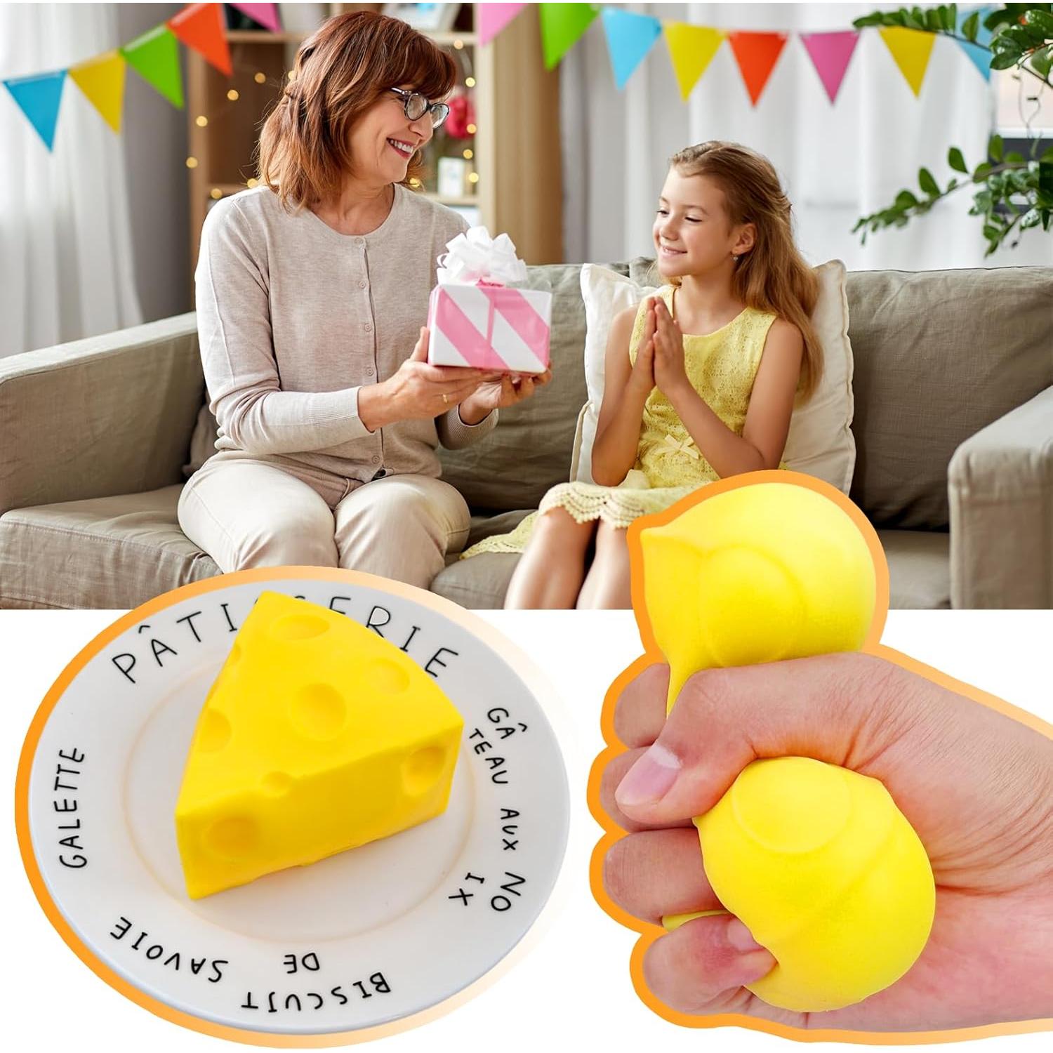 Juguete de Alivio de Estrés Queso Suave Funnysquee 119g