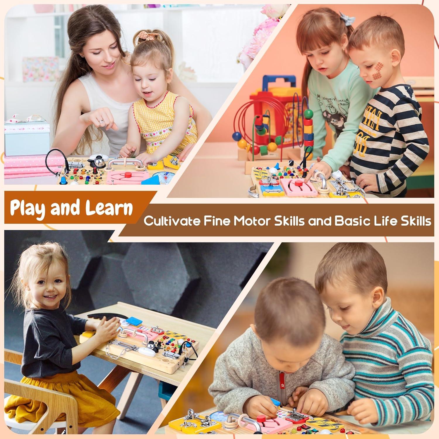 Tablero Ocupado Montessori Extra Grande 25 en 1 iHarPro