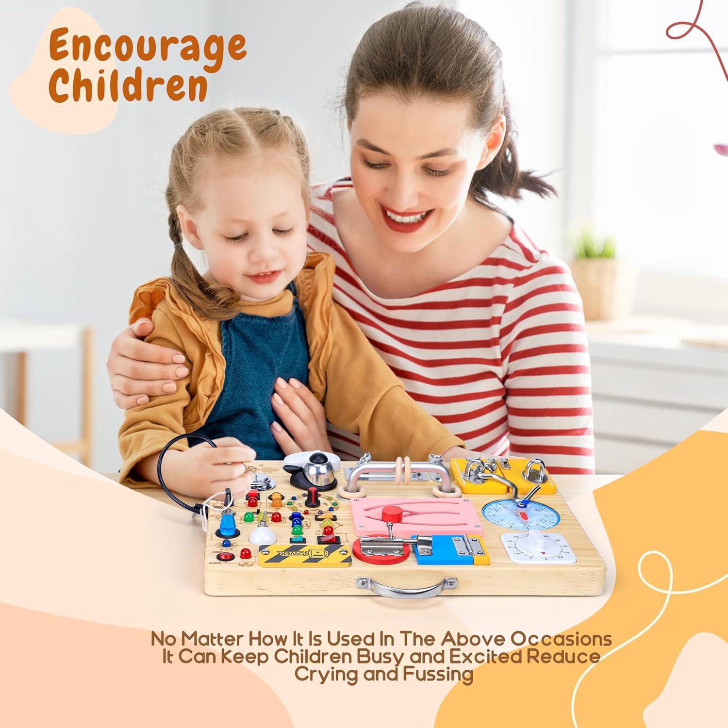 Tablero Ocupado Montessori Extra Grande 25 en 1 iHarPro