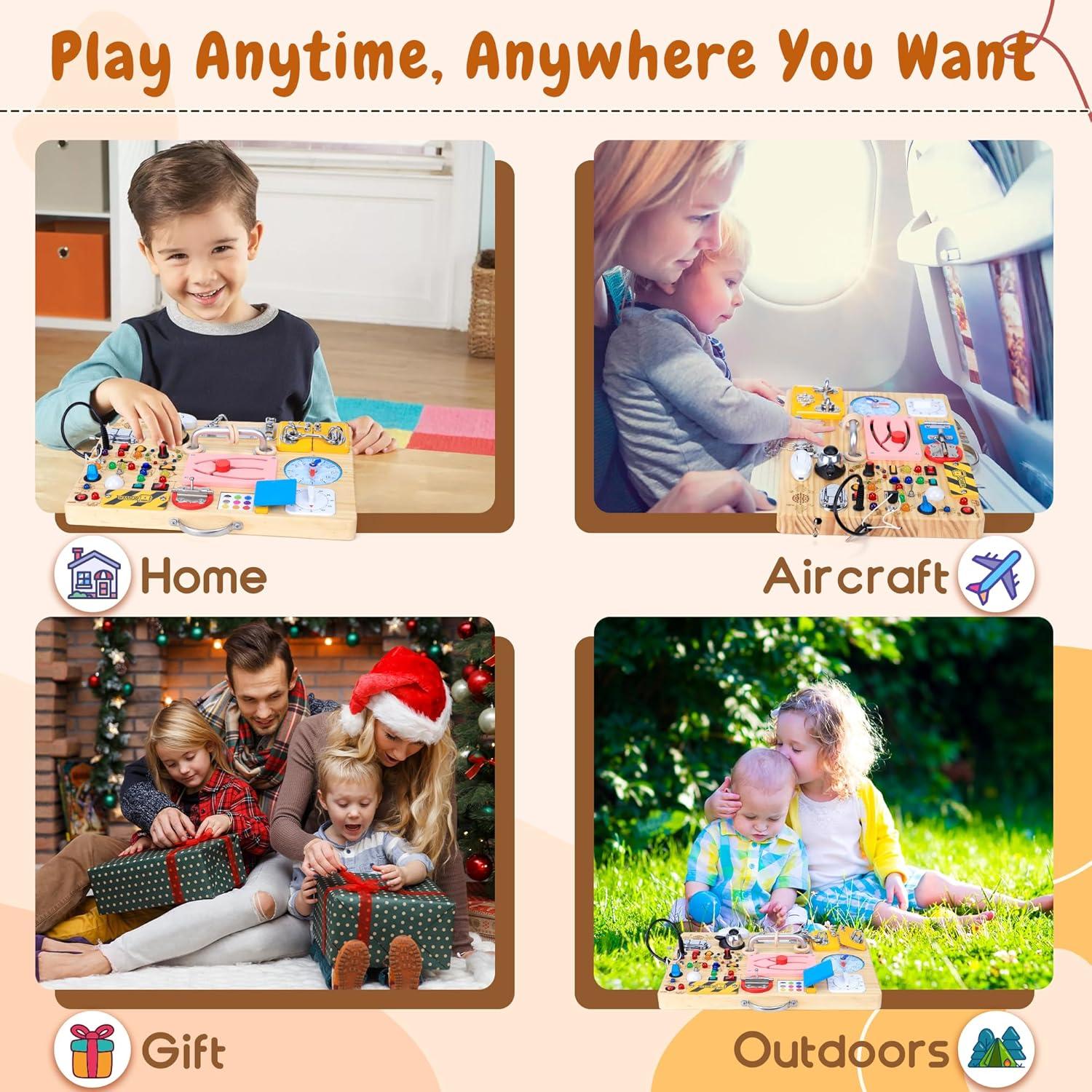 Tablero Ocupado Montessori Extra Grande 25 en 1 iHarPro