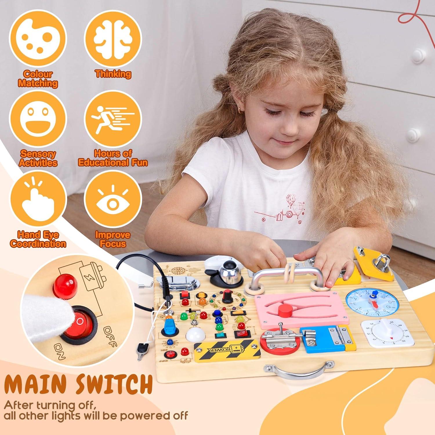 Tablero Ocupado Montessori Extra Grande 25 en 1 iHarPro