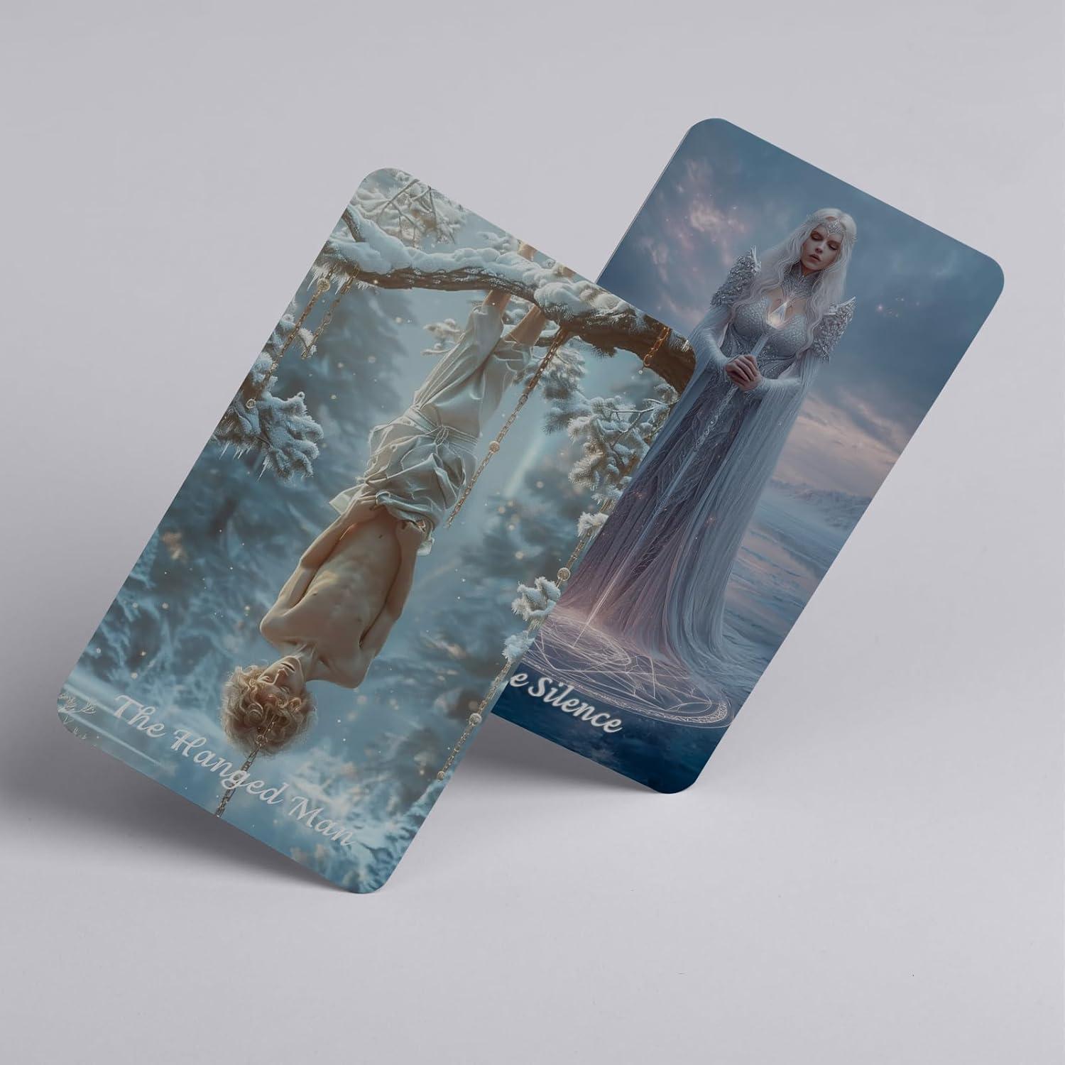 Baraja de Tarot Invierno Quieto sishui con Libro de Guía 80 Cartas