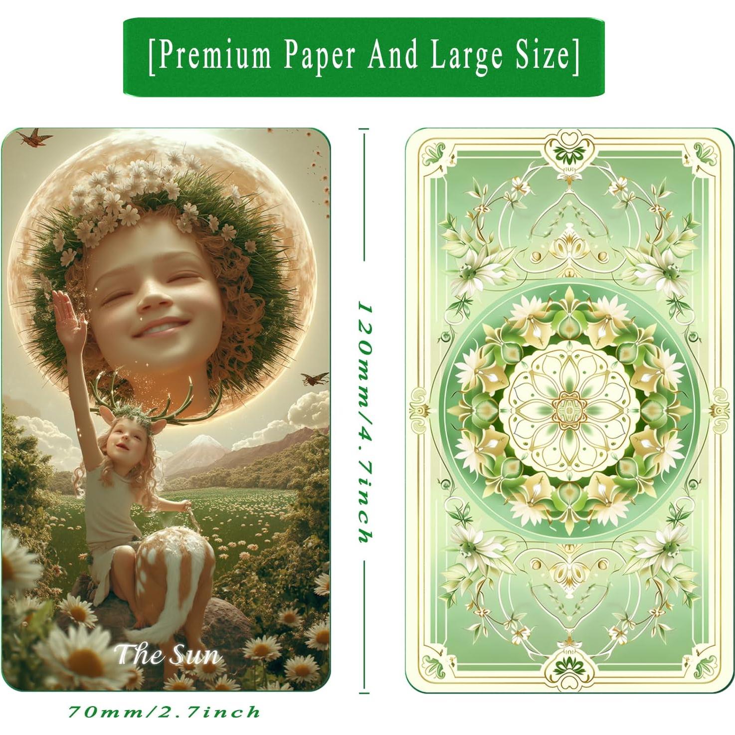 Baraja de Tarot Sishui Brote de Primavera con Guía 80 Cartas