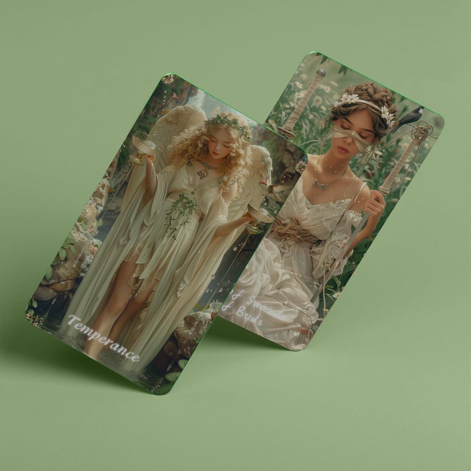 Baraja de Tarot Sishui Brote de Primavera con Guía 80 Cartas