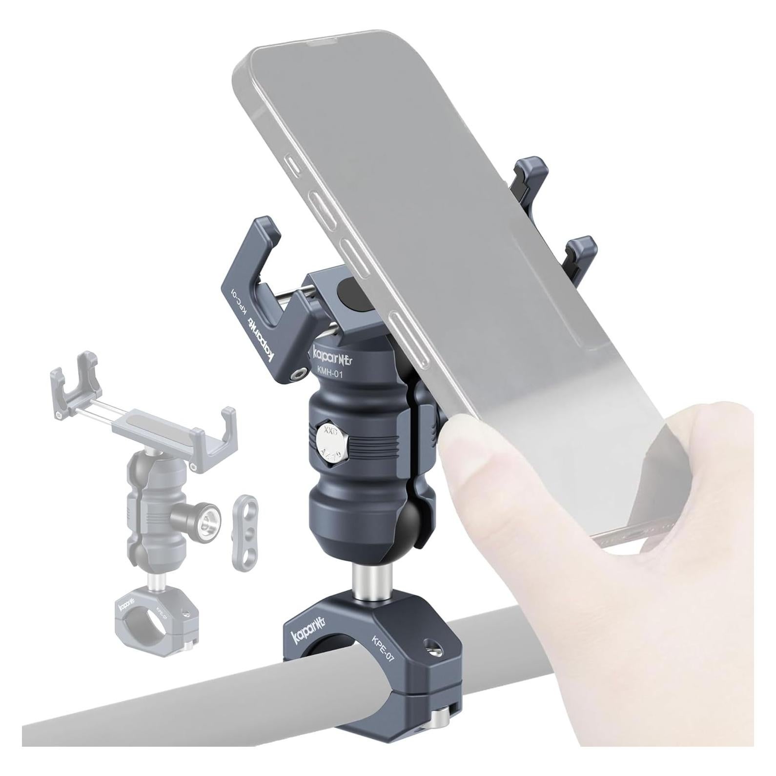 Soporte para Teléfono de Bicicleta KAPARNER KPS-02 Aluminio Ajustable