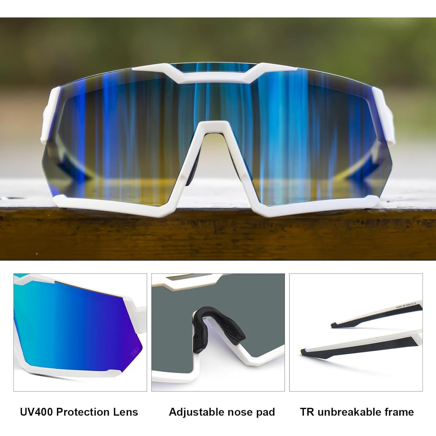 Gafas de sol de seguridad Awdchny Z87 UV400 TR90 para deportes