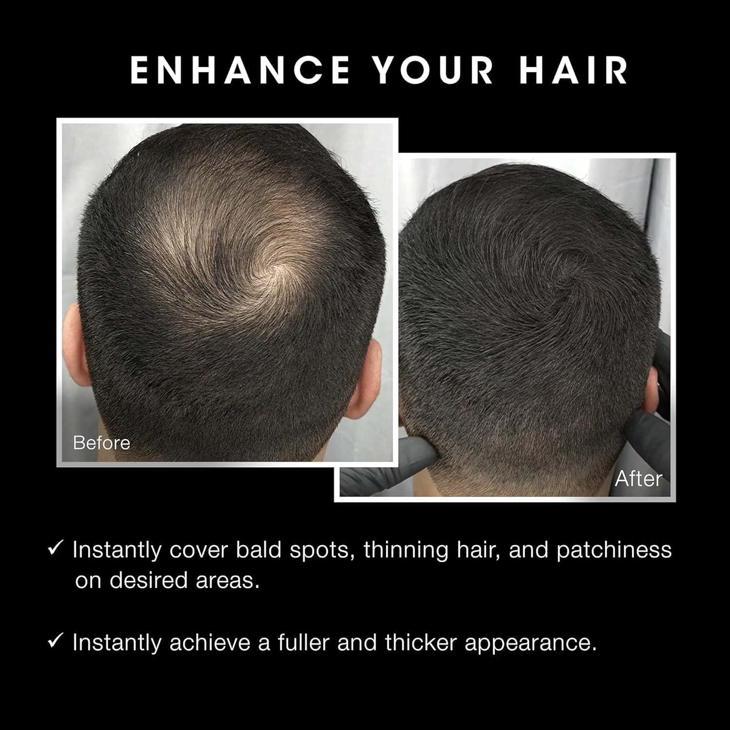 Kit de Fibra para Cabello Pacinos - Marrón Oscuro - Cobertura Total