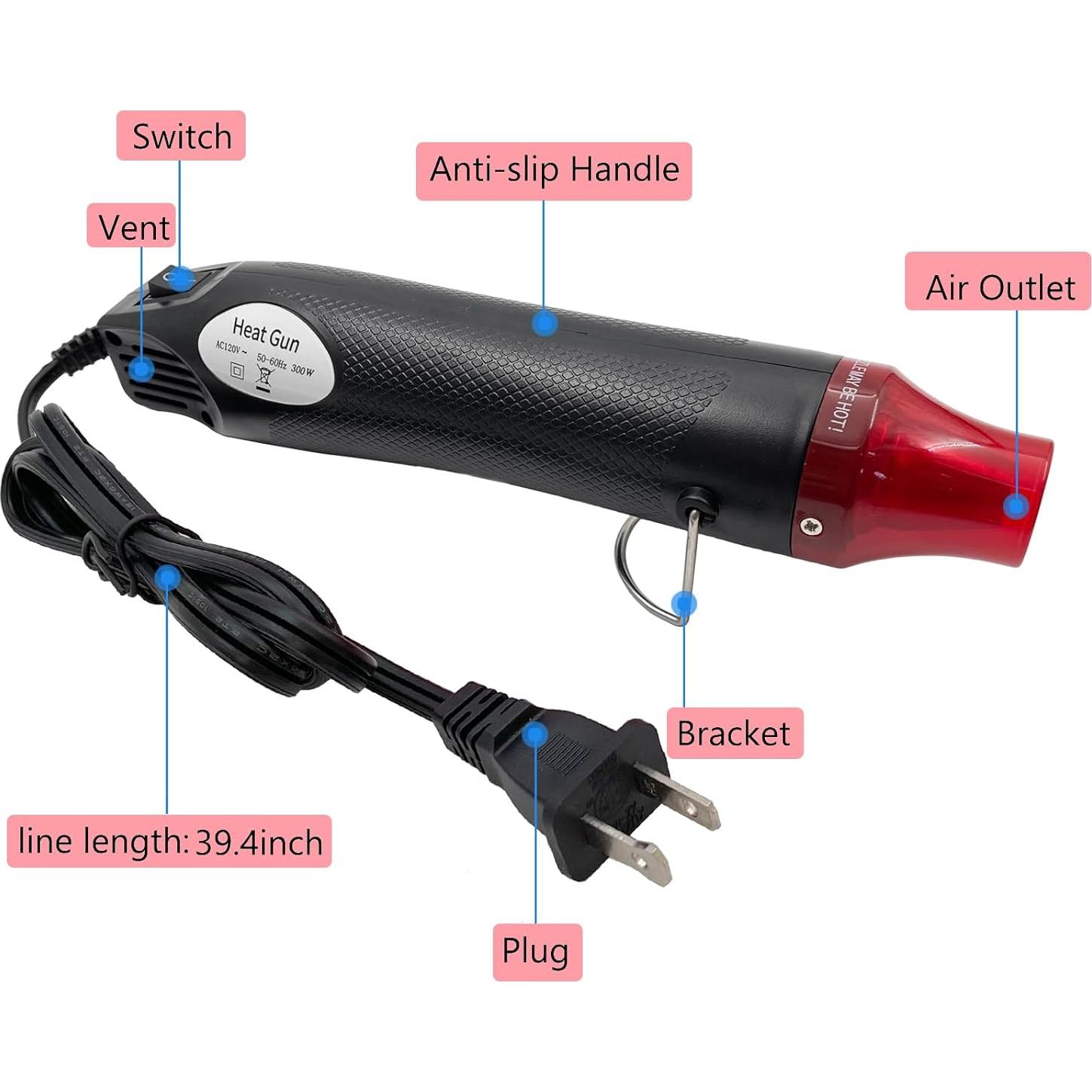 Mini Pistola de Calor BJSSBJH, Herramienta Portátil para DIY, 240g