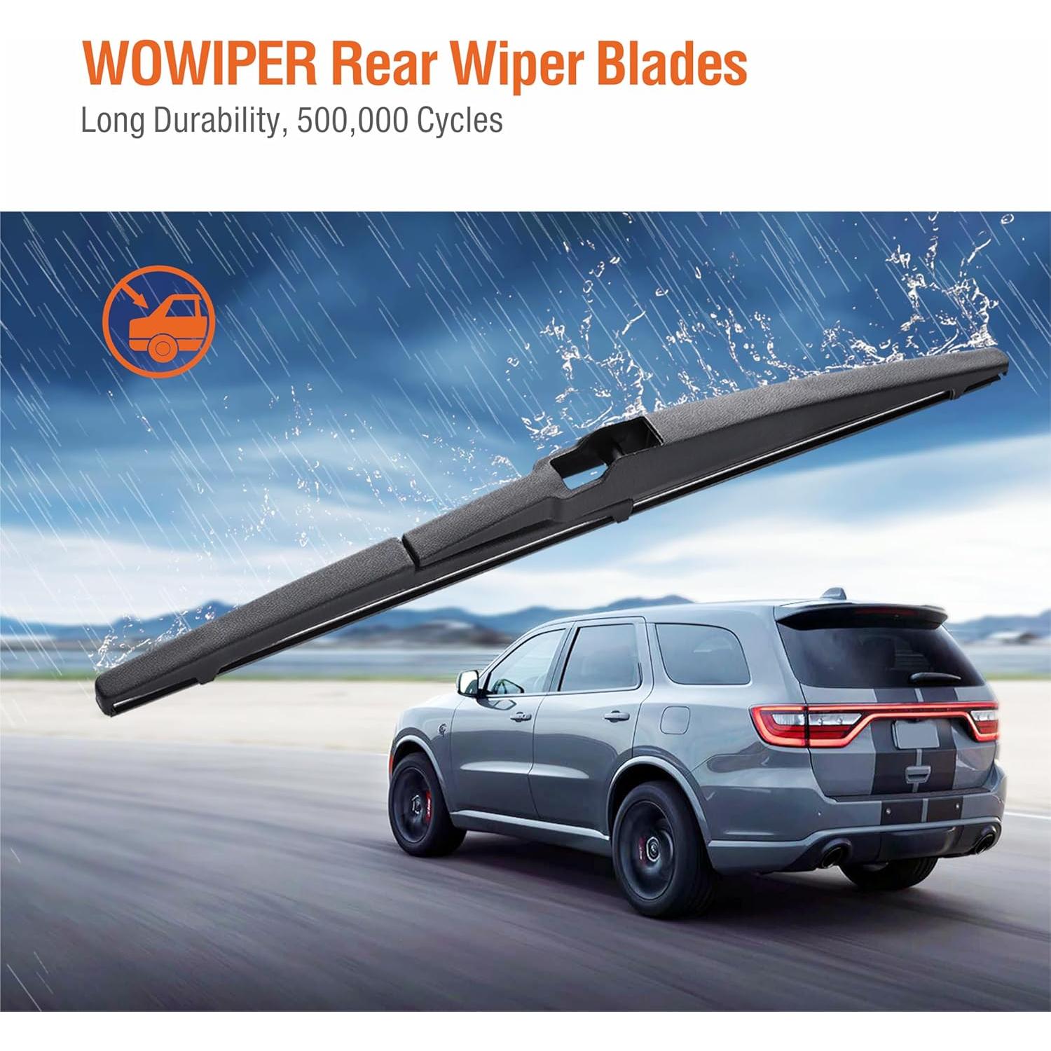 Hoja de Limpiaparabrisas Trasera WOWIPER 25.4 cm para Toyota RAV4 2013-2018