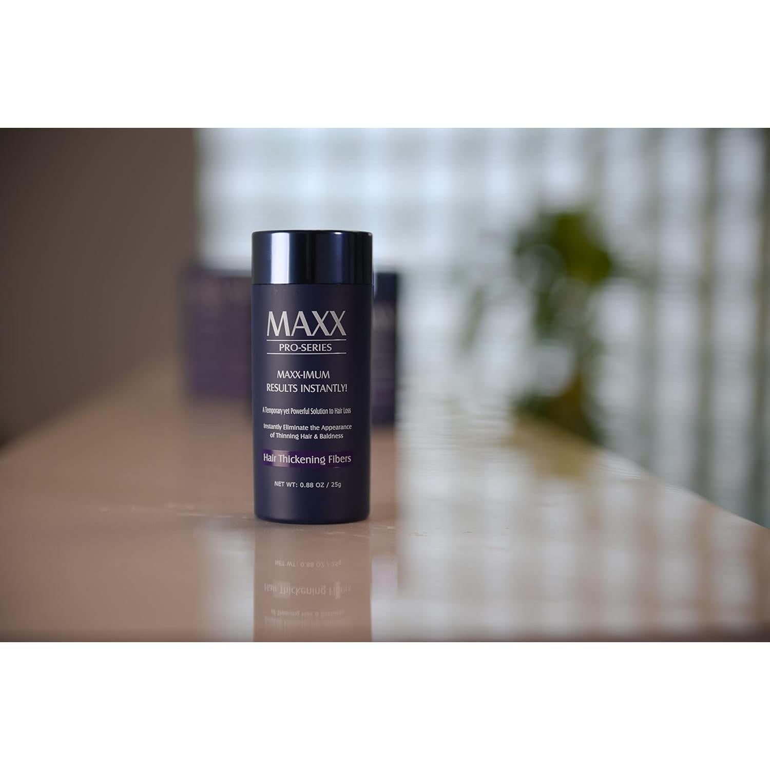 Fibras Capilares Maxx Pro-Series con Keratina 25g Marrón Oscuro