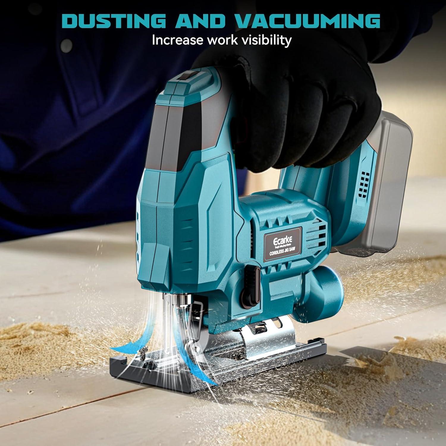 Sierra de calar inalámbrica Ecarke 18V sin escobillas 3000 RPM