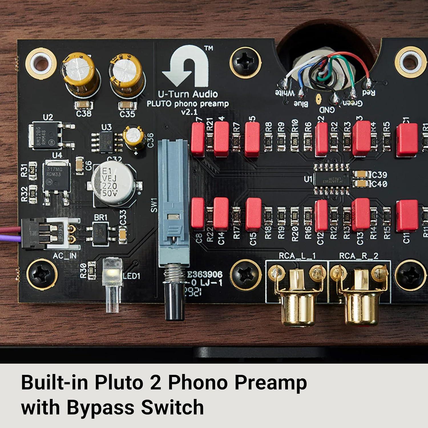 Giradiscos U-Turn Audio Orbit Gen 2 con Preamp Integrado Negro