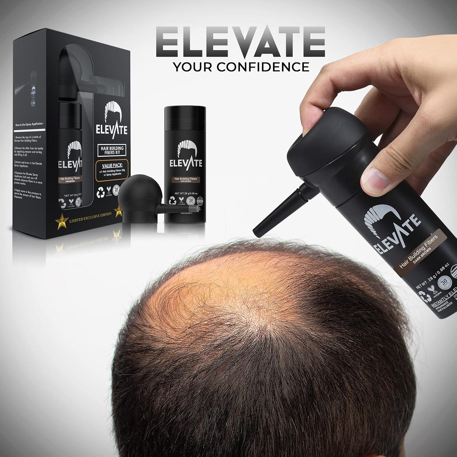 ELEVATE Kit Perfeccionamiento Cabello 2-en-1 | Fibras y Spray
