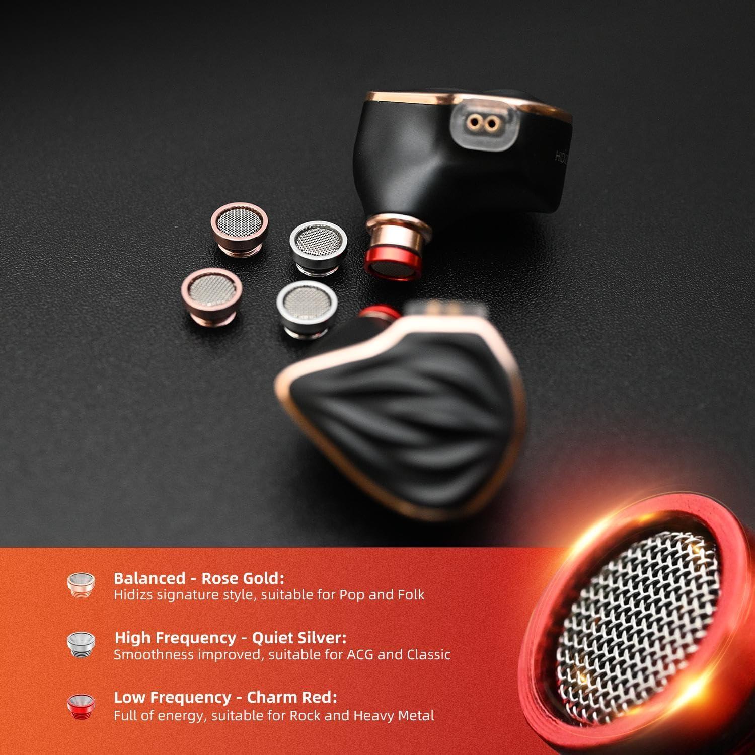 Auriculares In-Ear Hidizs MS3 2BA+1DD HiFi 3.5mm Negro