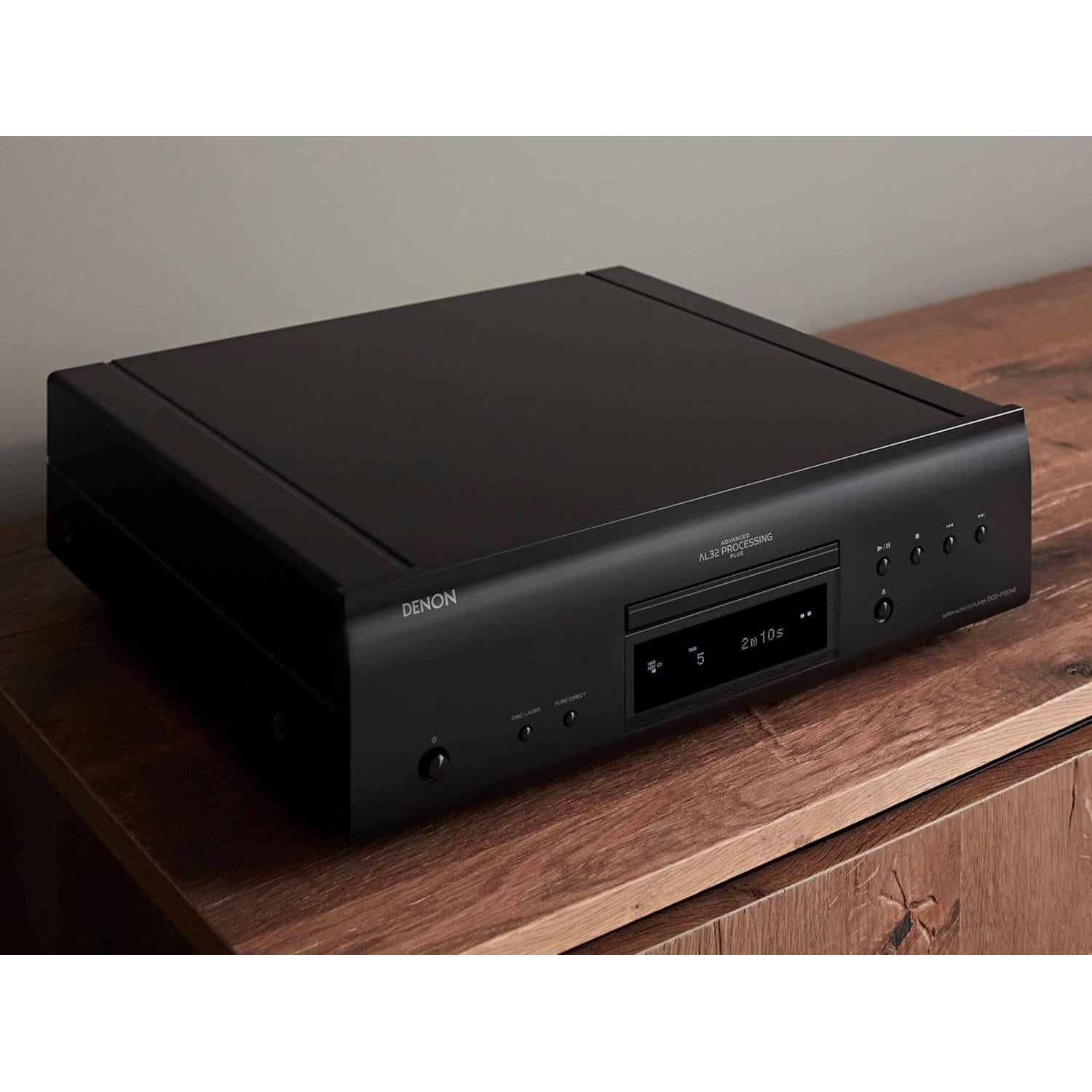 Reproductor SACD Denon DCD-1700NE, Audio 192 kHz/32 bits, Negro