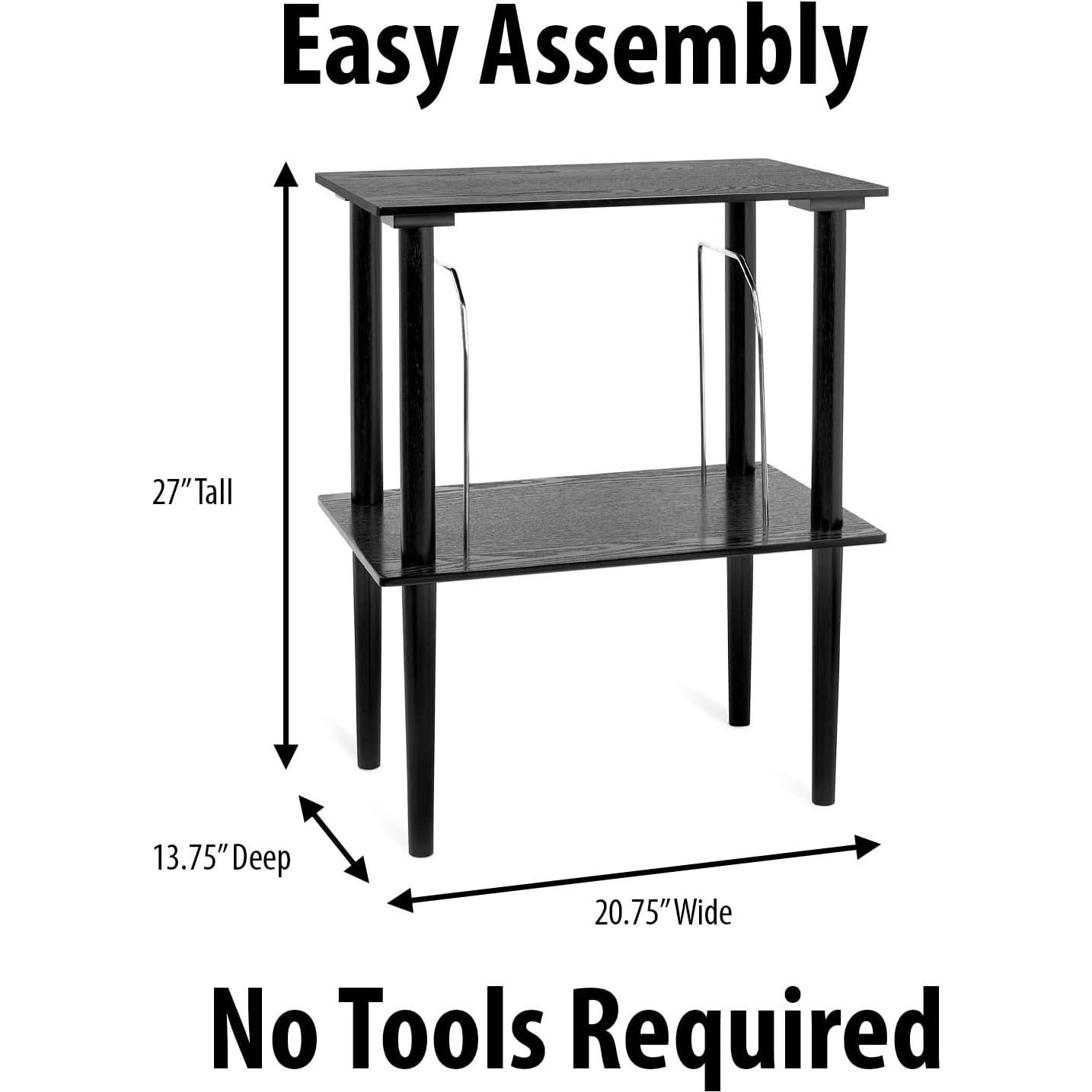 Soporte de Registro de Madera Victrola - Almacena 50 Discos