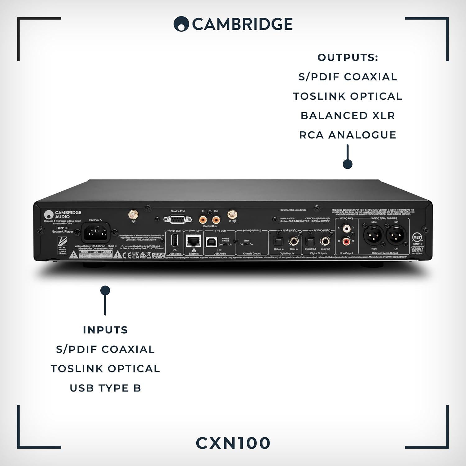 Reproductor de Audio de Red Cambridge Audio CXN100 - DAC Sabre