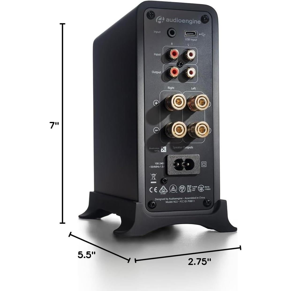 Amplificador Estéreo Audioengine N22 100W Bluetooth 30m