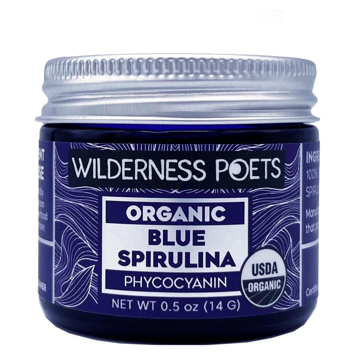 Espirulina Azul Orgánica Wilderness Poets 14.17 g - Sin Aditivos