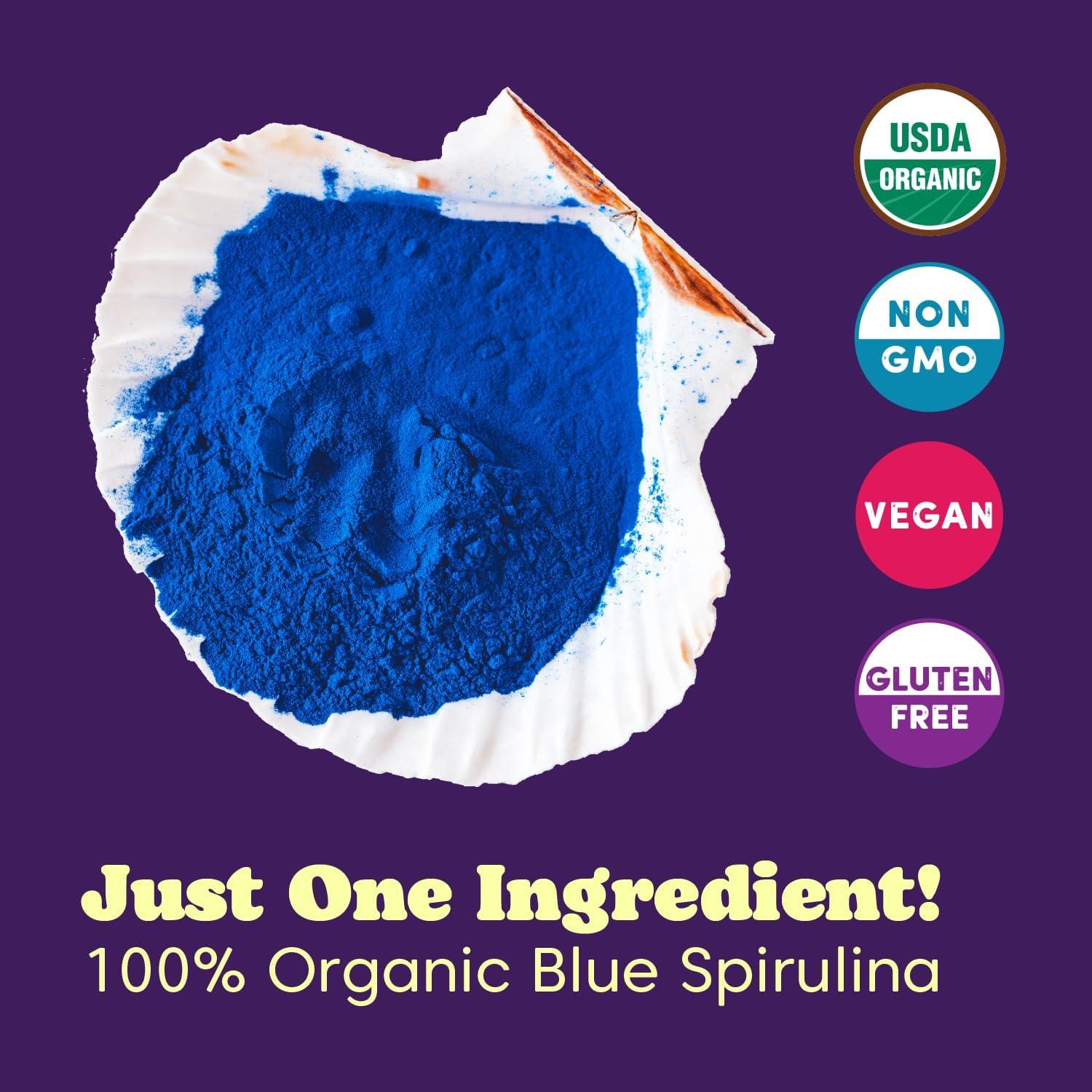 Espirulina Azul Orgánica Wilderness Poets 14.17 g - Sin Aditivos