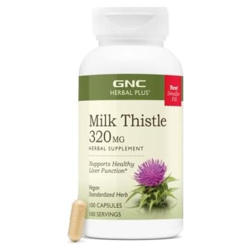 Suplemento Herbal GNC Cardo Mariano 100 Comprimidos 1300mg