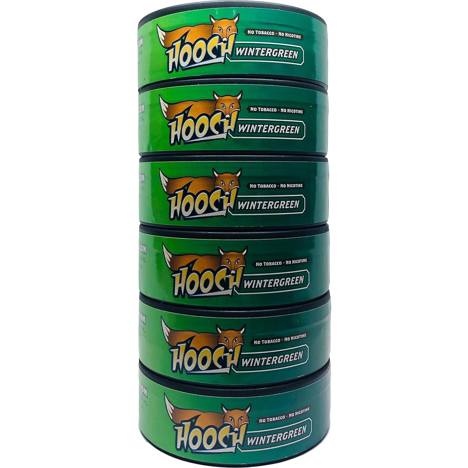 Hooch Herbal Snuff Corte Fino Wintergreen 6 Latas + Funda