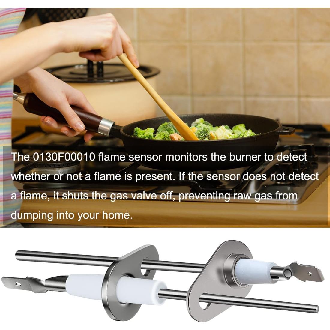 Sensor de llama Guweta 0130F00010 para horno Goodman - Paquete de 2