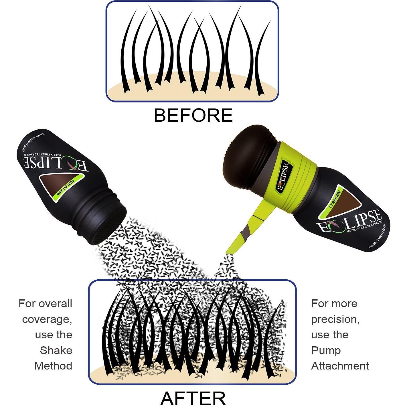 Fibras para Cabello ECLIPSE Rubio Oscuro 15g Indetectables