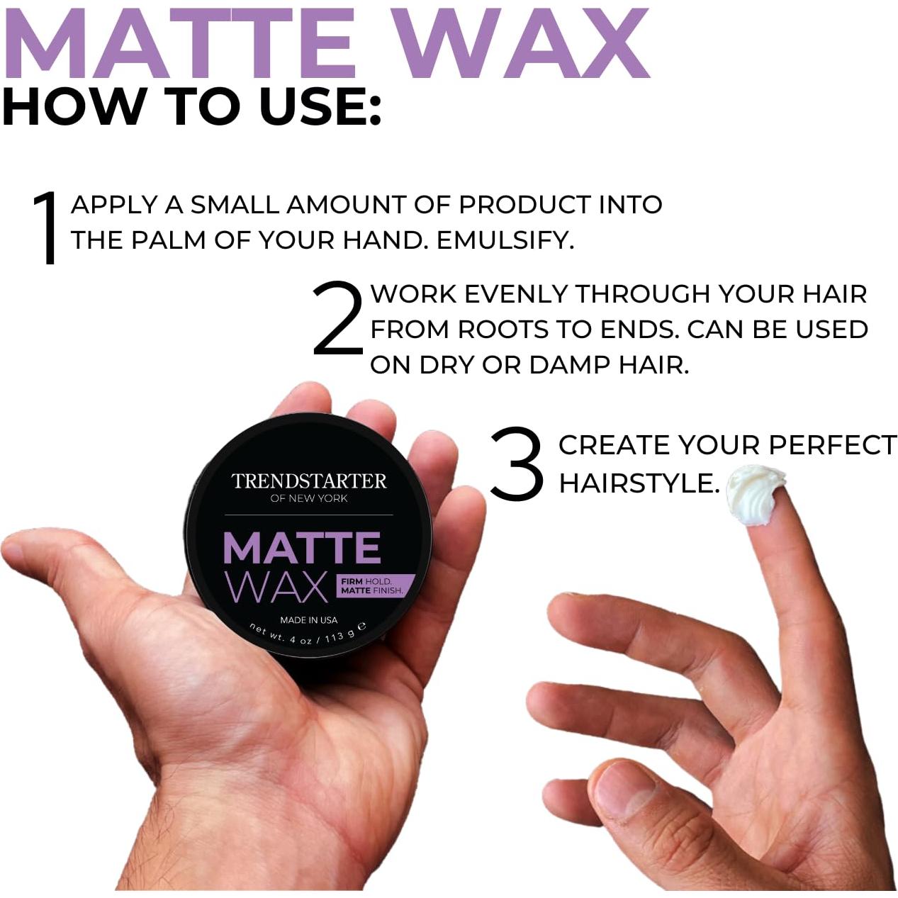 Cera Mate Trendstarter 120g - Fijación Firme - Estilo Cabello