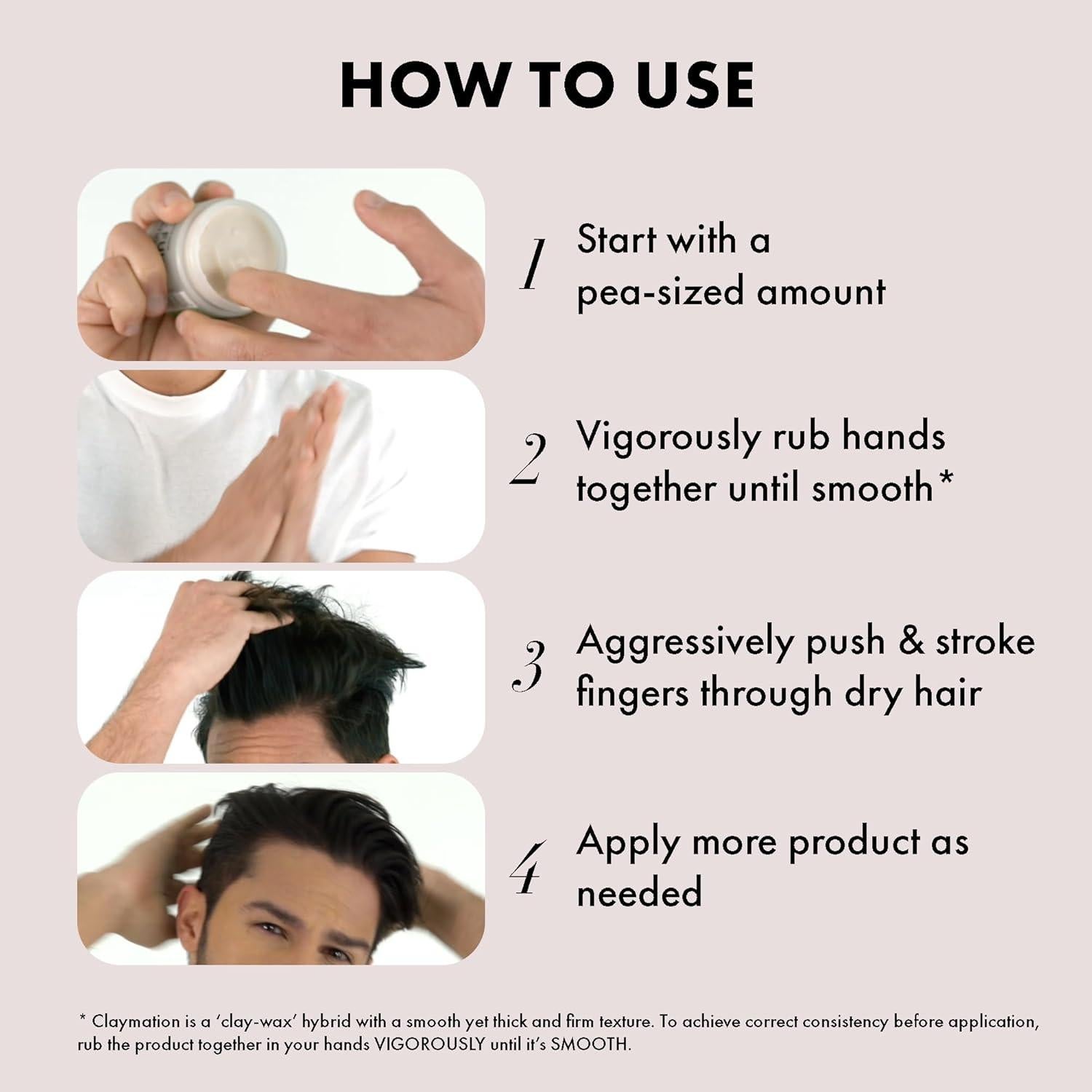 Arcilla para Peinar Hanz de Fuko Claymation 56,7 g Mate