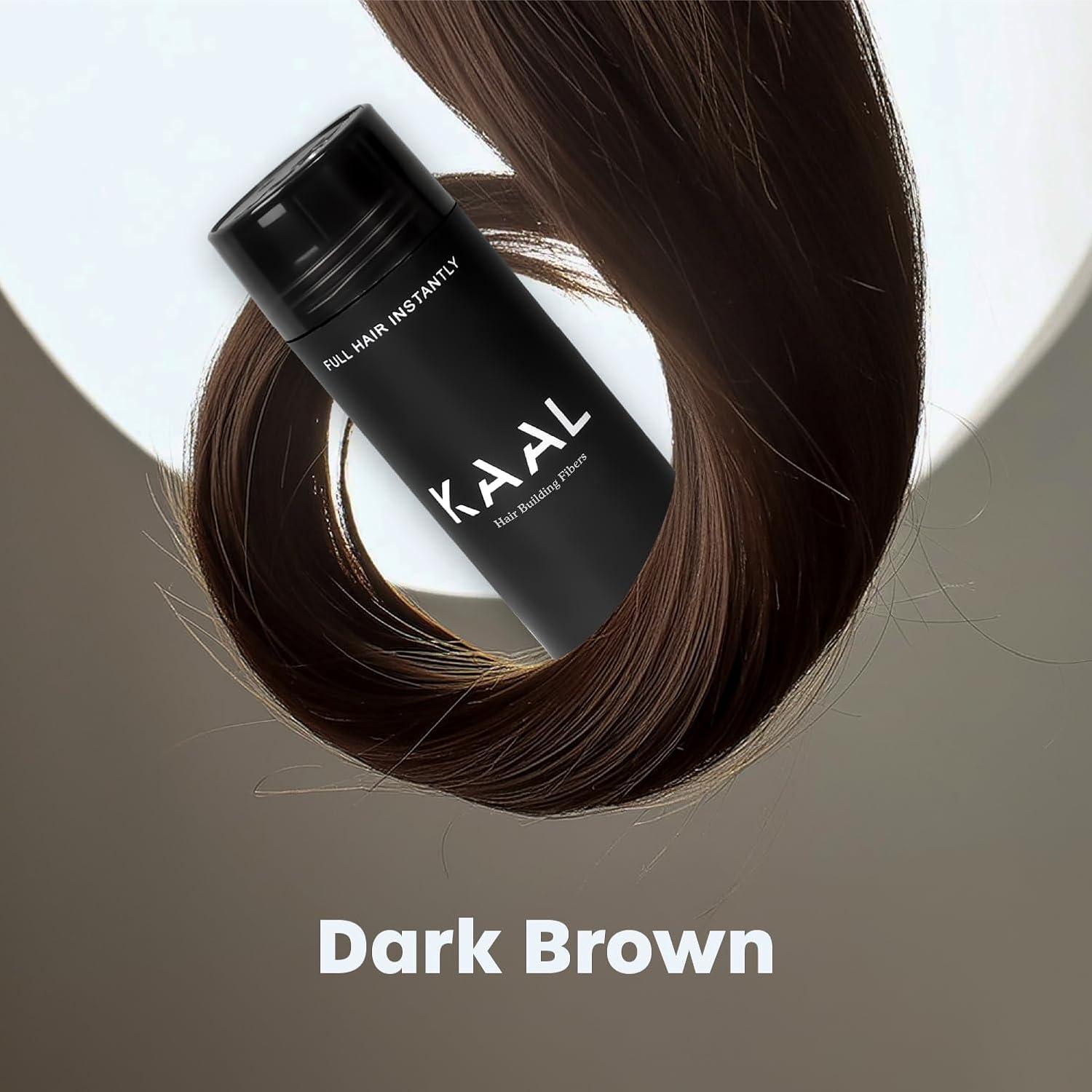 Fibras para el Cabello KAAL 27.5g Marrón Oscuro - Volumen Instantáneo