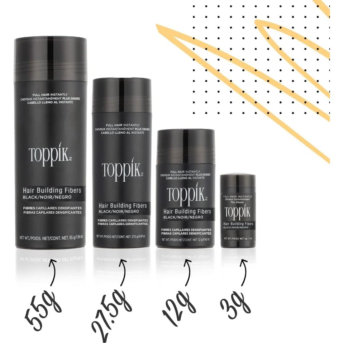 Fibra para Cabello Toppik 27,5 g Color Negro