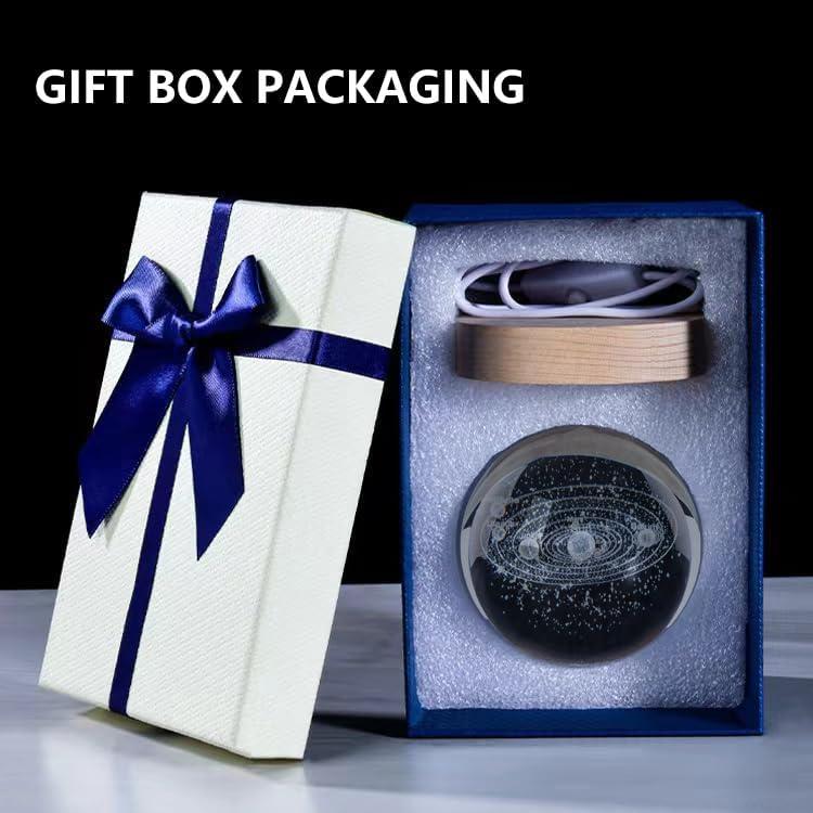 Bola de Cristal 3D Coyoohouse Gato 3 con Base de Madera