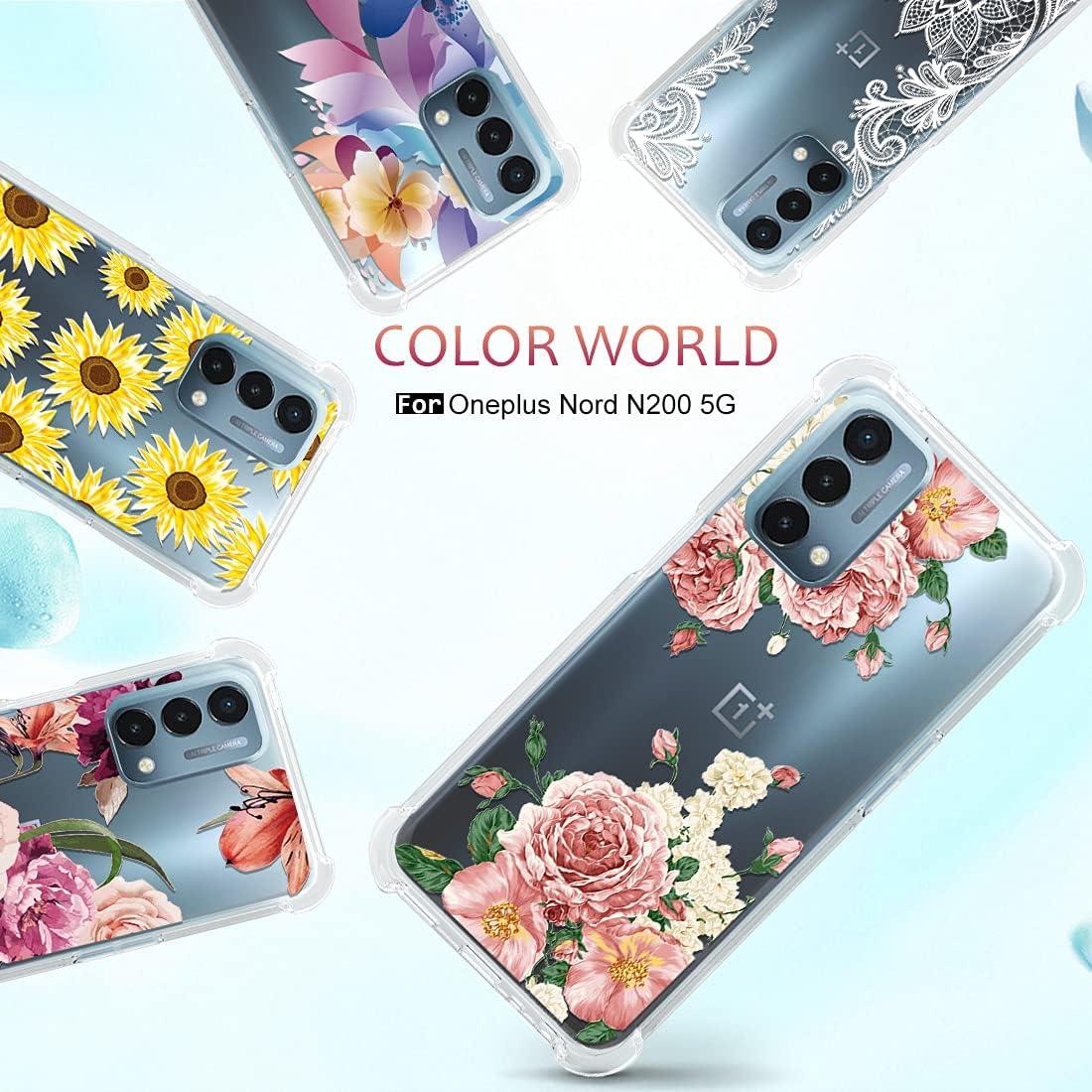 Funda Osophter para Oneplus Nord N200 5G - Gran Flor Rosa